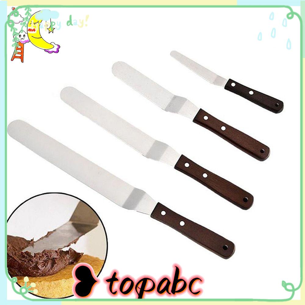 TOP 4/6/8/10 Inch Cake Spatula Kitchen Tools Pastry Baking Smoother Icing Frosting