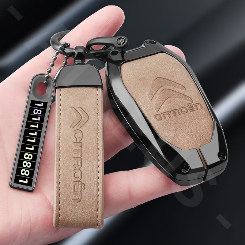 Citroen Zinc Alloy Kulit Case Kunci Mobil Full Wrap Cover Smart Key Protector Untuk Citroen c3 c4 c5