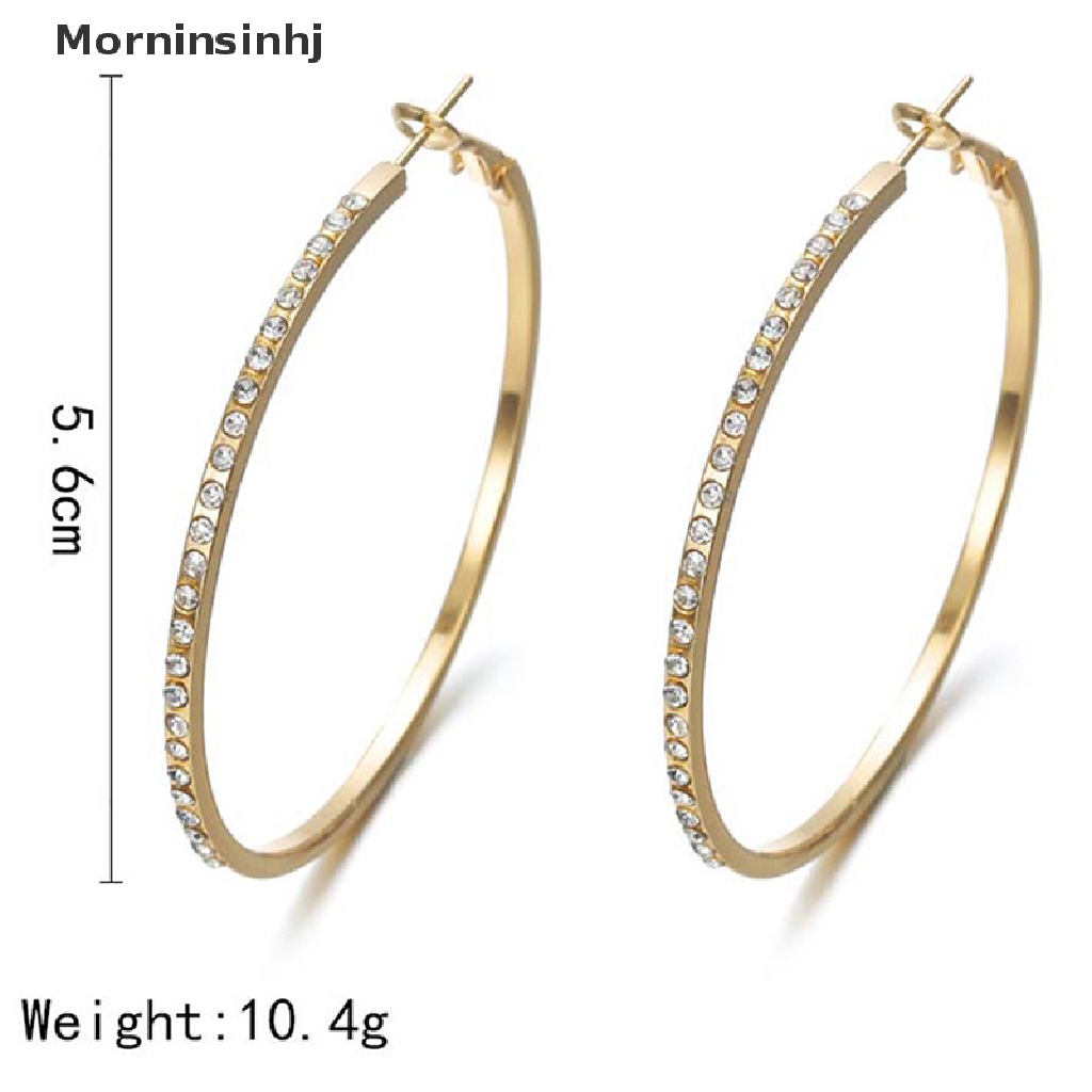 Mornin Anting Hoop Lingkaran Berlian Untuk Wanita Perempuan Perhiasan Telinga2021 Ladies earring id