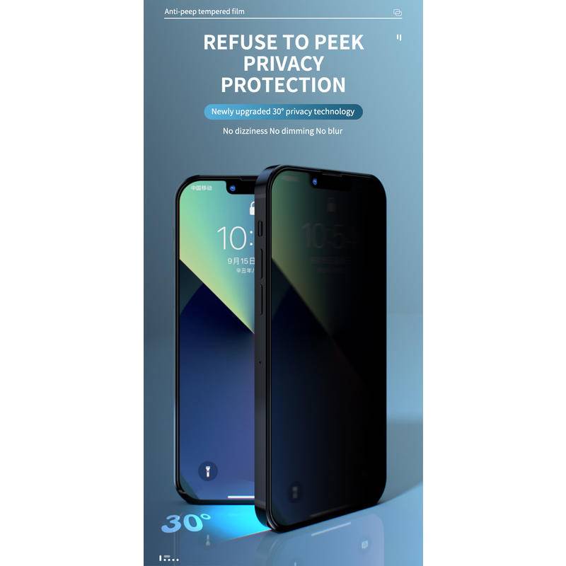 3pcs Privasi Pelindung Layar Nyala Untuk iPhone 14 13 12 11 Pro MAX Plus Kaca Anti Mata Mini Untuk iPhone X XS MAX XR 7 8 6 6S Plus SE 2022 2020 14Plus 13Mini 12Mini Tempered Glass