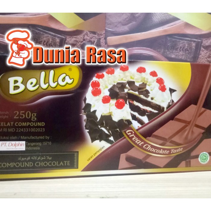 

Bella Chocolate Dark Compound 250gr