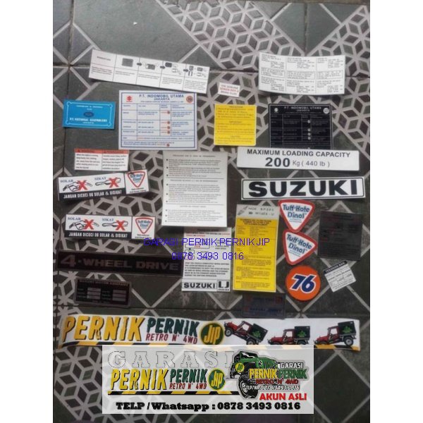 Stiker jimny Set Lj80 jangkrik kotrik jimny