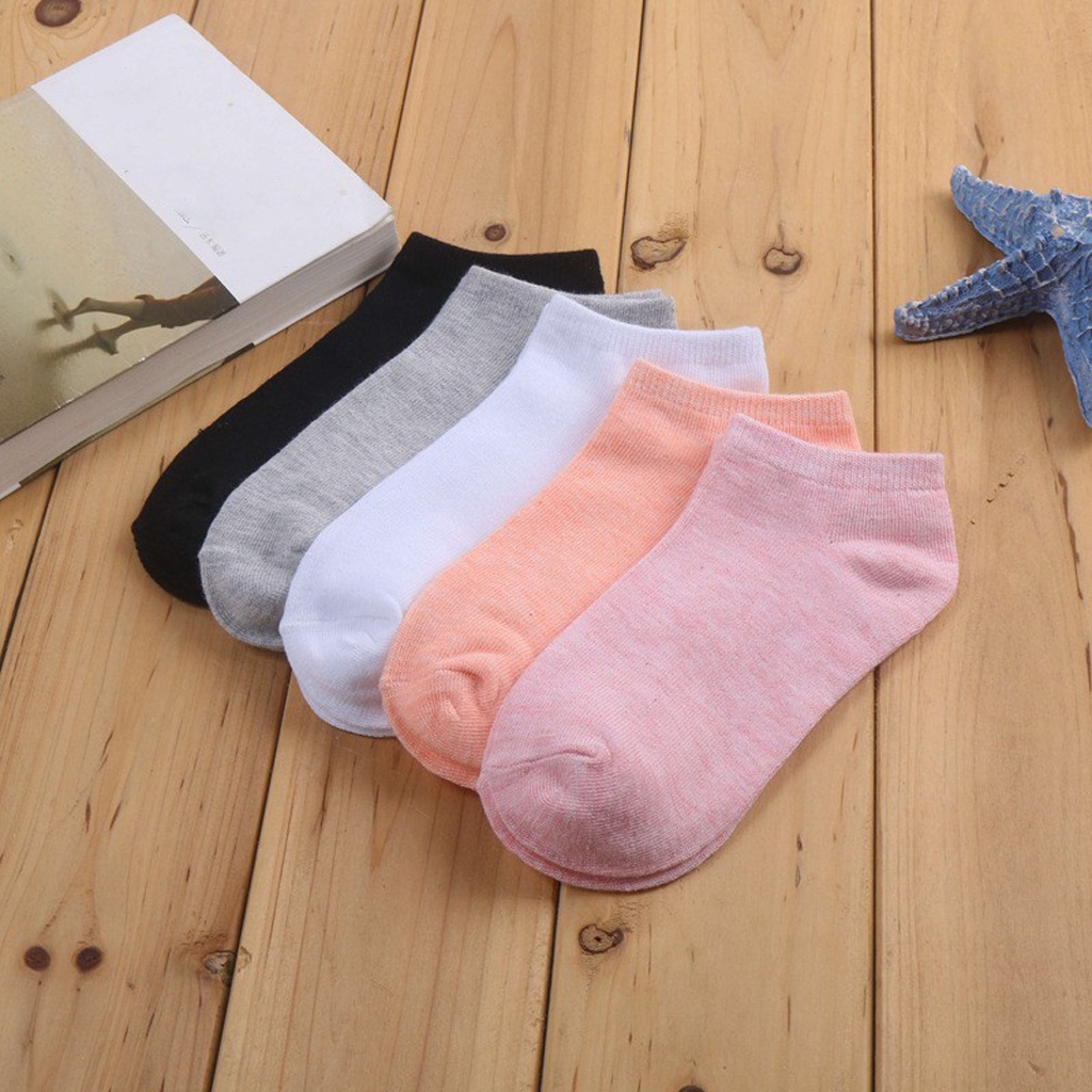 INFY - Kaos Kaki Wanita Polos Kaos Kaki Pendek Semata Kaki Ankle Bahan Spandex Lembut Cute Short R100 DUP