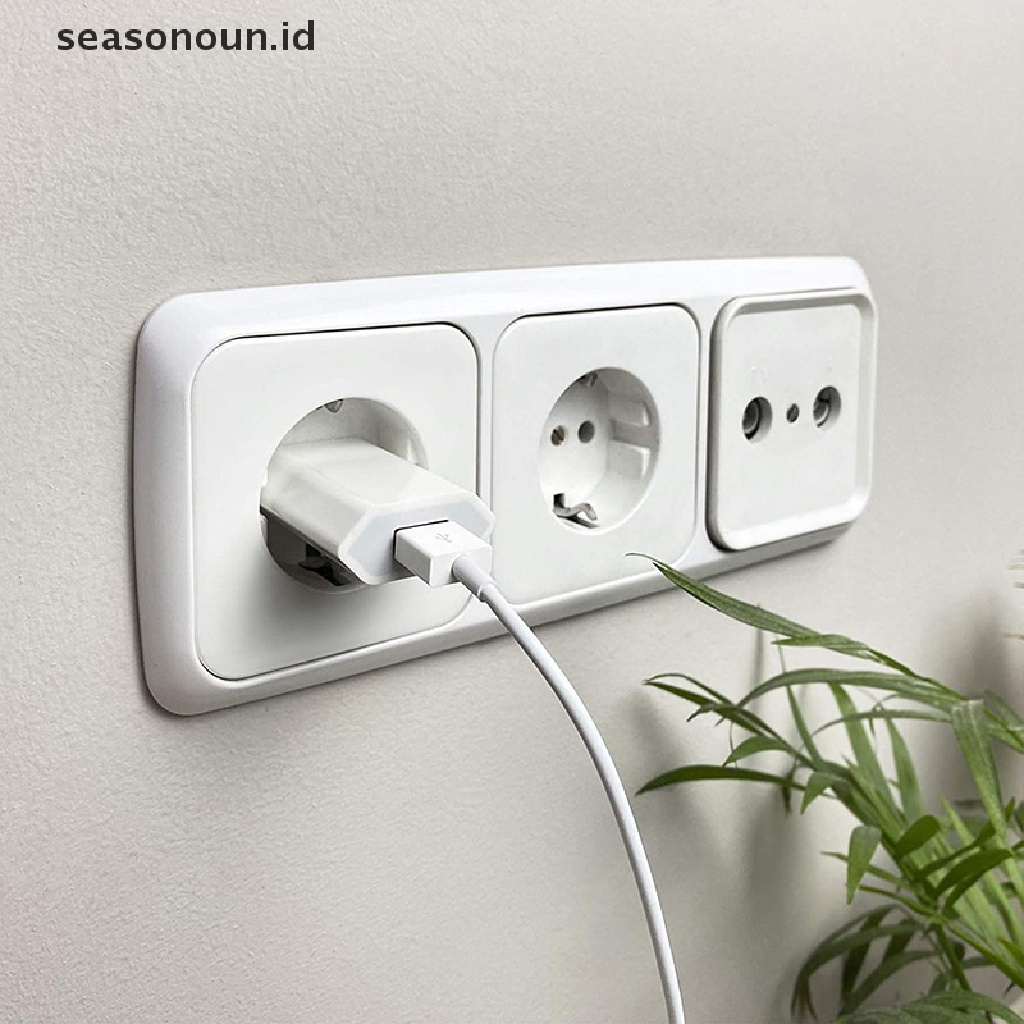 Seasonoun Kabel USB Charger Telepon 5V 1A EU Plug Travel Phone Charger EU/USA Plug Standard Universal USB Charger Dinding Travel Charger Power Adapter.