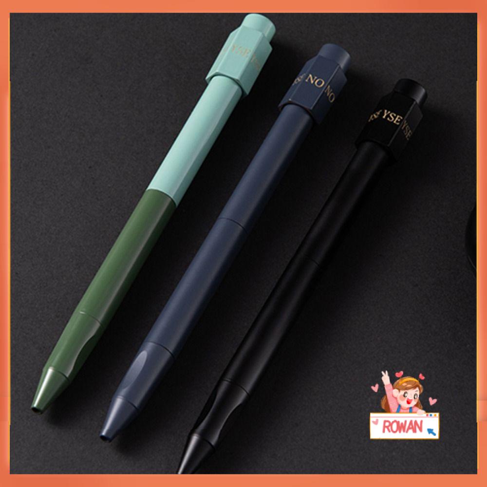 R-flower Answer Pen Perlengkapan Kantor Sekolah Kreatif Alat Tulis Tinta Hitam Multi-Fungsi Dekompresi Mainan Berputar Pulpen