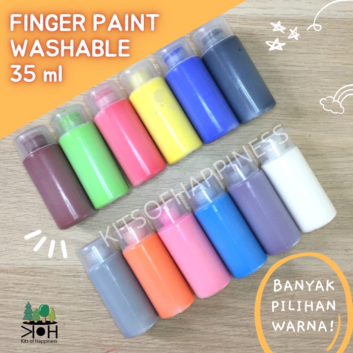 

DISKON WARNA/ Giotto washable fingerpaint / cat lukis anak mudah dicuci mini size - Putih, 35 ml