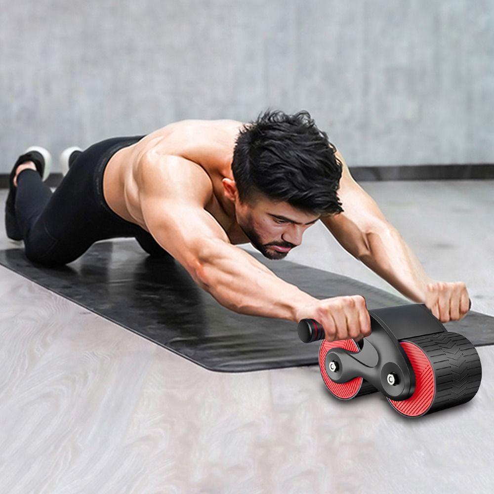 Lanfy Otomatis Rebound Roller Perut Rumah Gym Peralatan Latihan Berolahraga Perut Pelatihan Lengan Pinggang Kaki Latihan Otot Lengan Pelatih Ab Roller Rol Perut