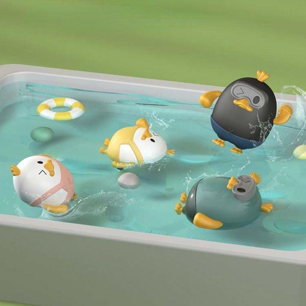 Mxbeauty Mainan Jarum Jam Penguin Untuk Anak Melukai Bayi Mainan Air Kepiting Bayi Renang Mainan Orang Tua Anak Mainan Kartun Pinguin Mandi Mencuci Tarik Garis Mainan Renang Mandi Permainan