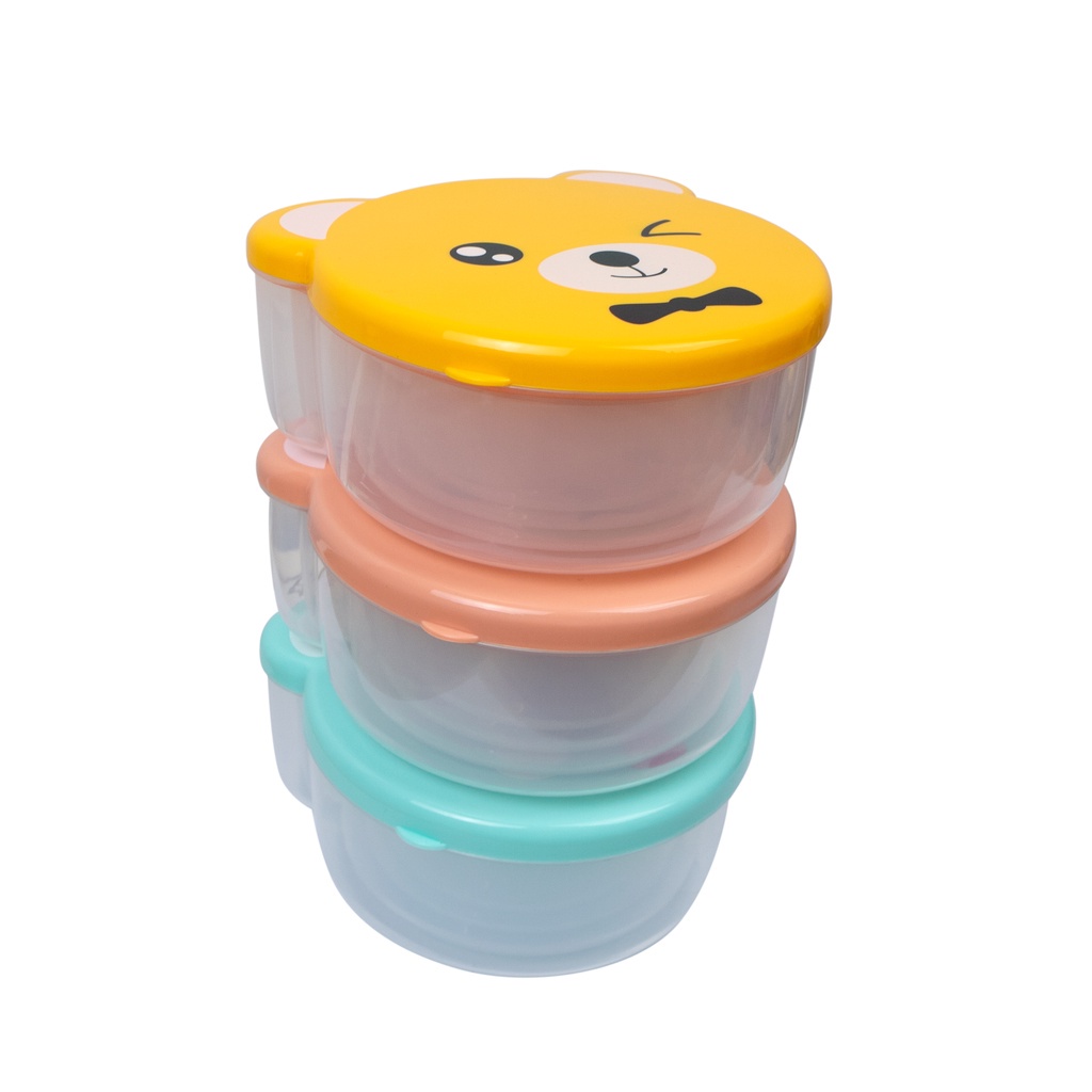 (COD)Toples Susun Wadah Kue Lucu Gambar Kartun 4in1