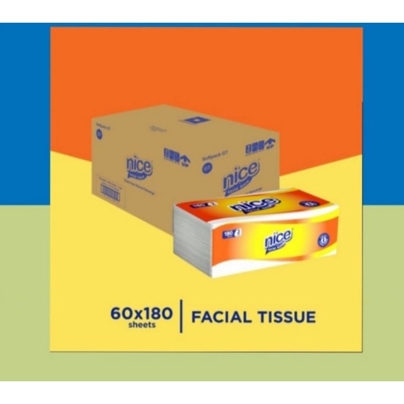 Tisu Nice 180sheets | 1 dus=60pack