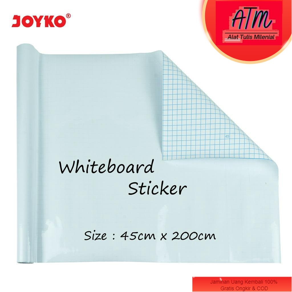 

Stiker Papan Tulis Putih Whiteboard Sticker Joyko WBSK-150