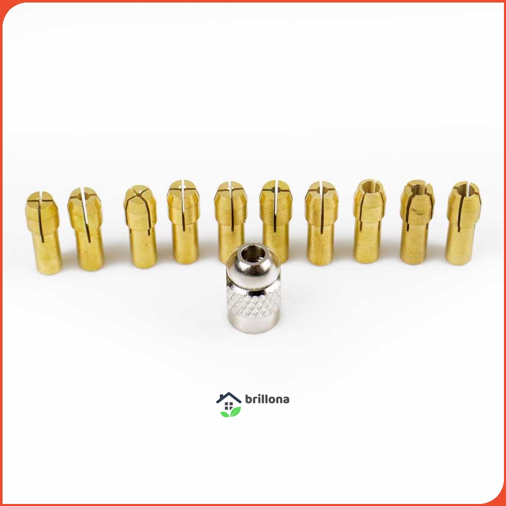 Taffware Chuck Mata Bor Drill Brass Collet 11 PCS - DMPJ-31