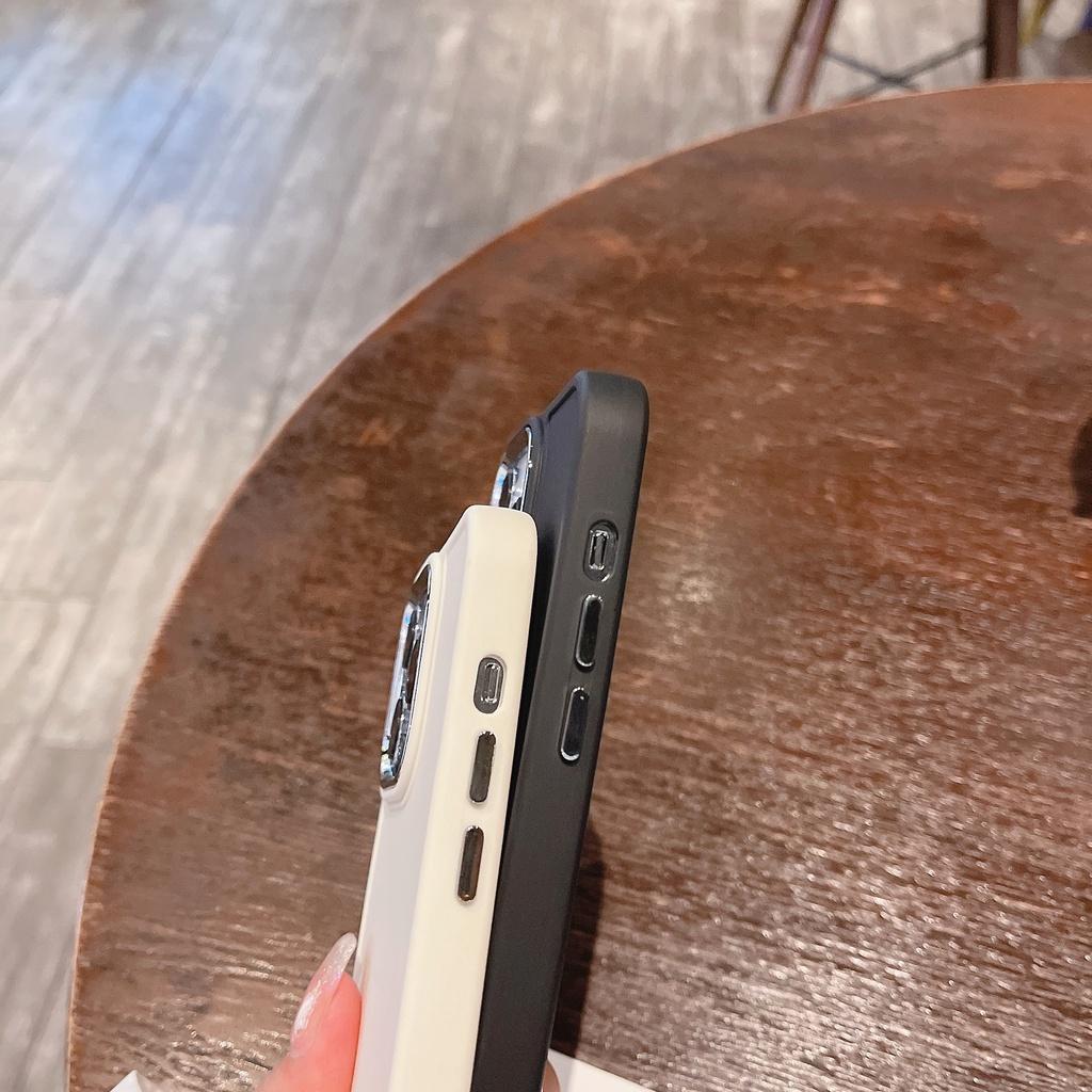 IPHONE Casing Ponsel TPU Shockproof Kancing Logam Independen Untuk Iphone14 13 12 11 Pro Max X Xs Max Xr 78 Plus SE 2020 Case Cover