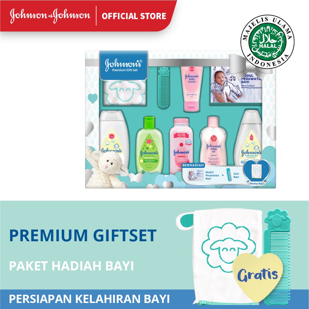 Johnson starter kit hadia anak bayi paket perlengkapan bayi baby gift set johnsons jhonson baby gift box essensial premium Gift