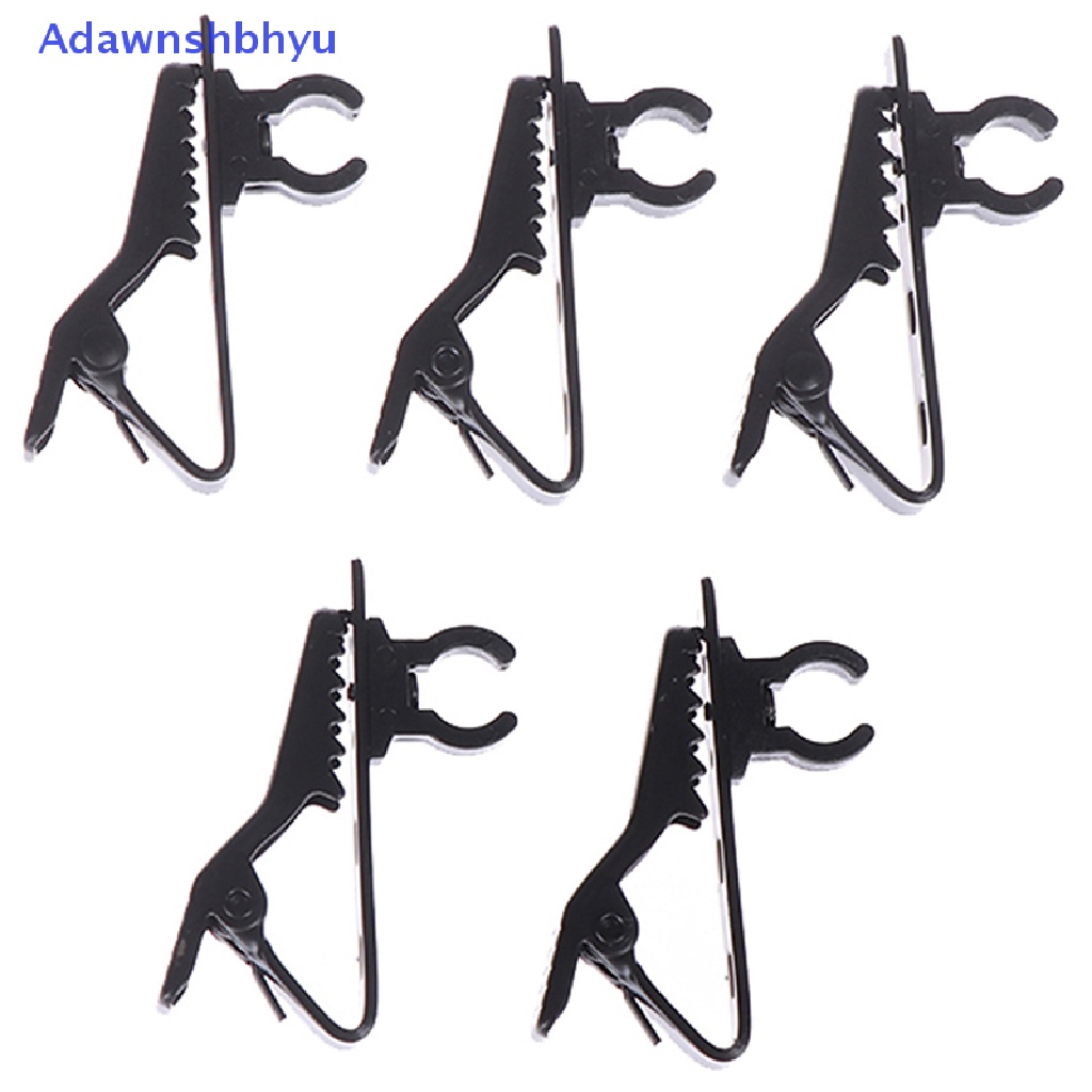 Adhyu 5pcs microphone Besi Klip Dasi Klip mic Kerah lapel Klip Mikrofon Aksesoris ID