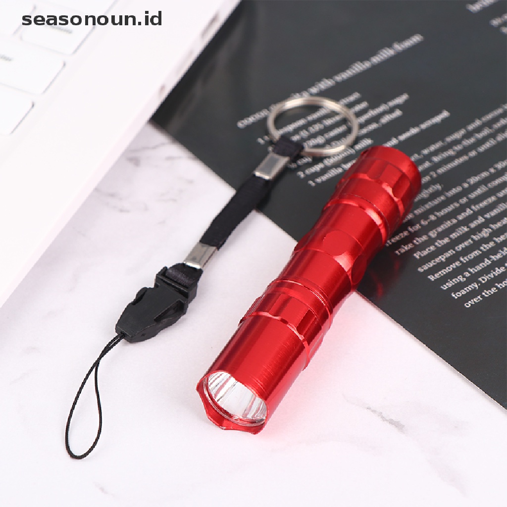 Seasonoun 3W Aluminium Alloy Tahan Air LED Torch Portable Lampu Saku Cahaya Yang Kuat.