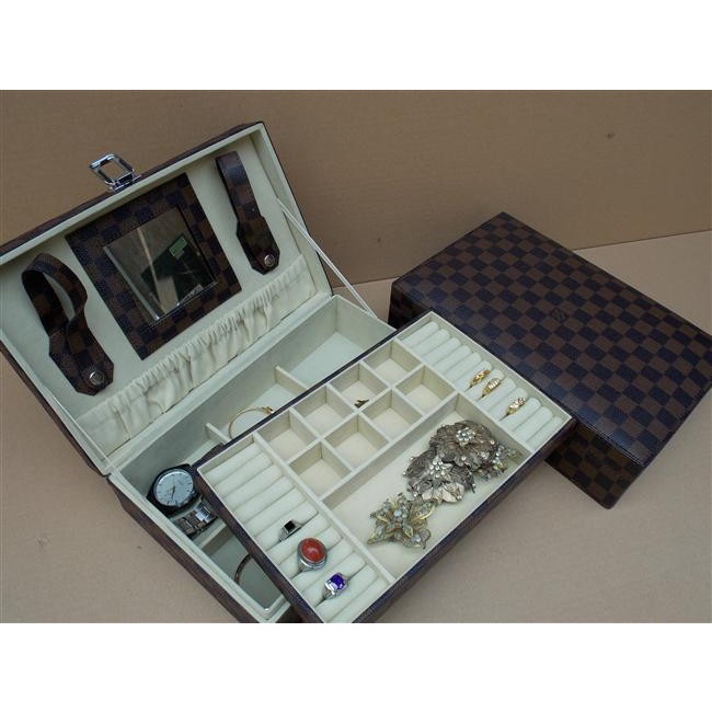 Diskon 50% Kotak Tempat Perhiasan Emas dan Aksesoris Cincin Gelang Kalung Antam Promo Jewelry Box Organizer