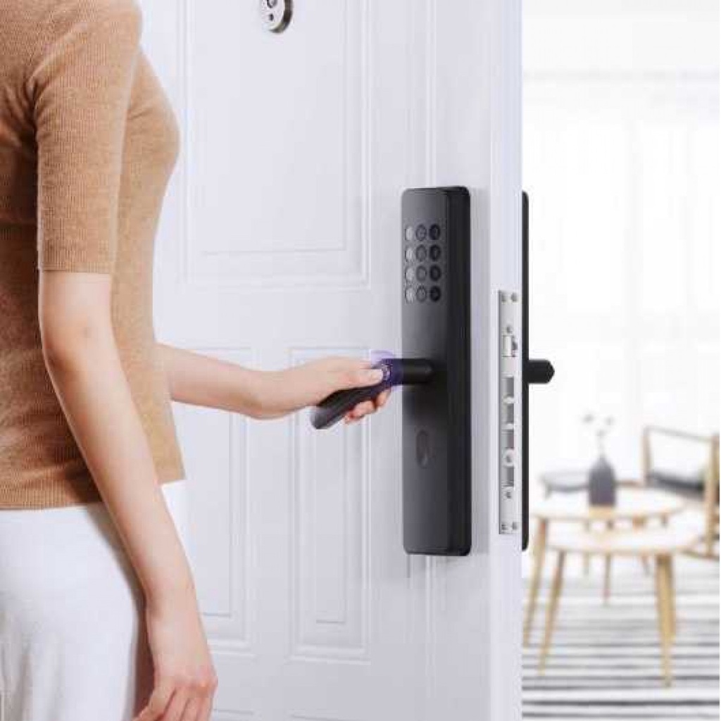 Gagang Pintu Elektrik Smart Door Lock Bluetooth FingerPrint Kunci