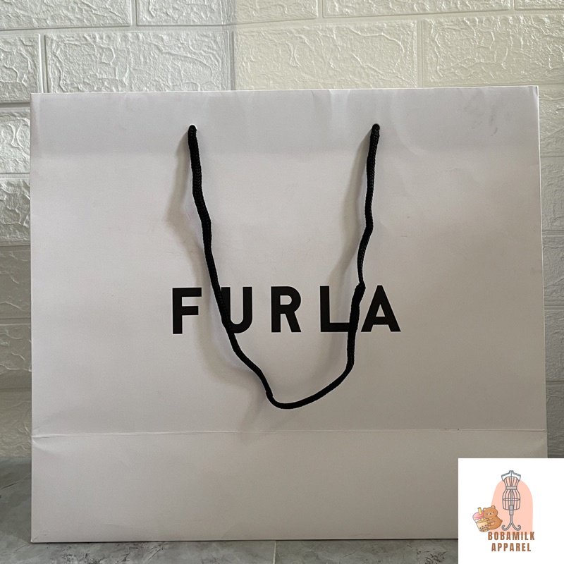 Furla Large Paperbag Branded Gift Bag Preloved