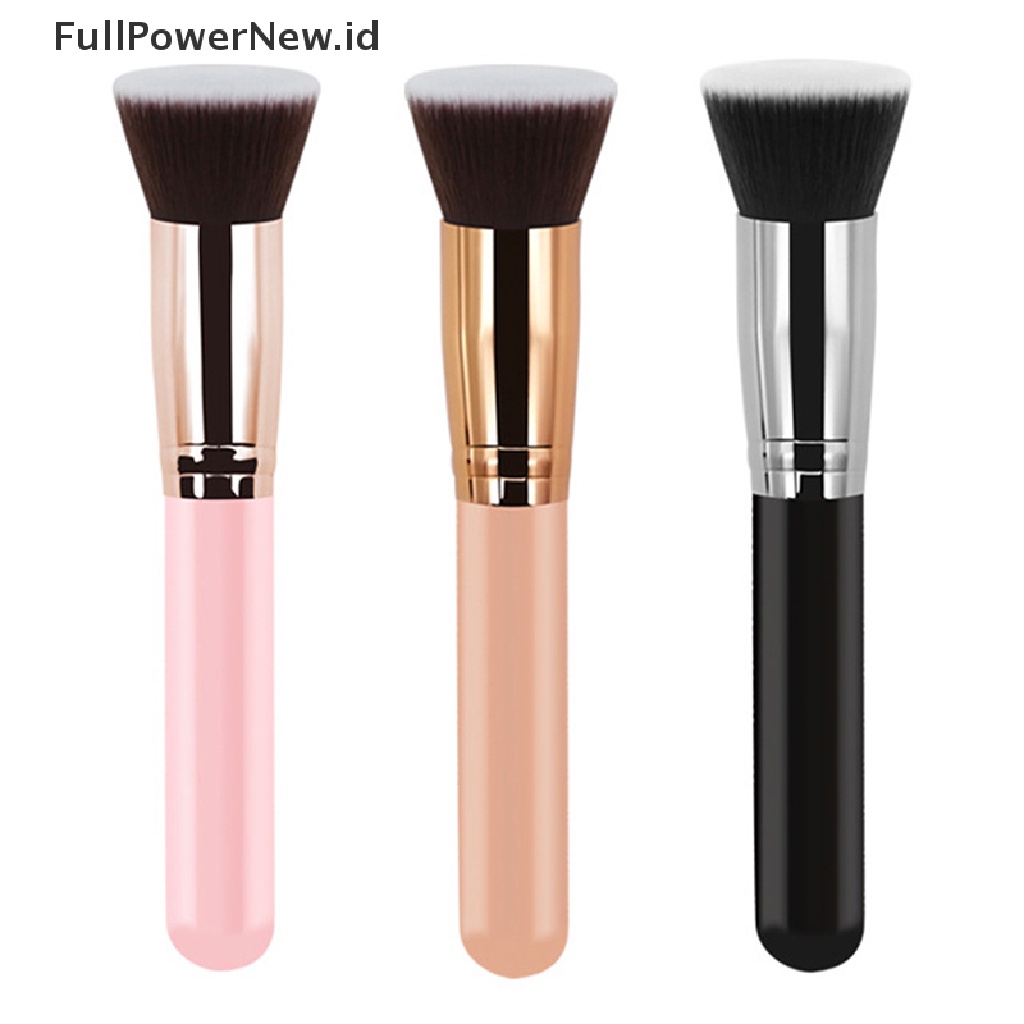 Power 1PC Kuas Makeup Flat Top Kabuki Foundation Brush Alat Kecantikan Kuas Wajah ID