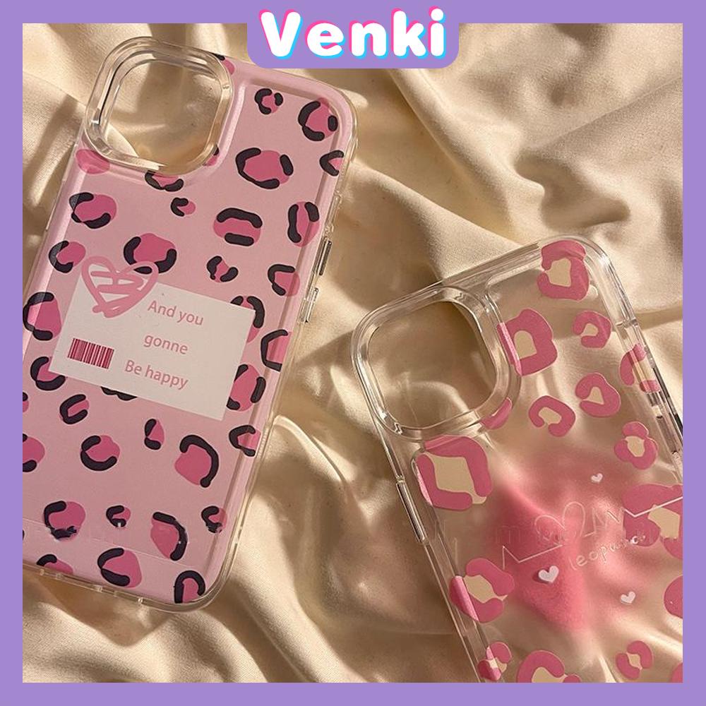 Case for iPhone 11 Soft TPU Clear Space Case Cute Pink Leopard Print Plating Buttons Camera Protection ShockProof for iPhone 14 13 12 12 Plus 6 8 Plus XR XS