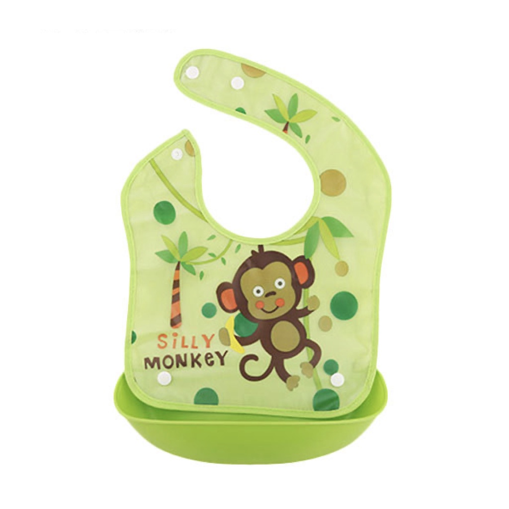 [Rumah MAINAN] mpasi peralatan makan bayi Baby Bibs Waterproof Celemek Bayi Feeding Slabber Bib Alat Peralatan Makan Murah