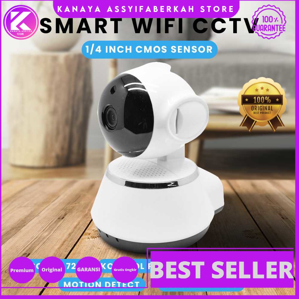 Wireless IP Camera CCTV 1/4 Inch CMOS 720P Night Vision - V380 Pro