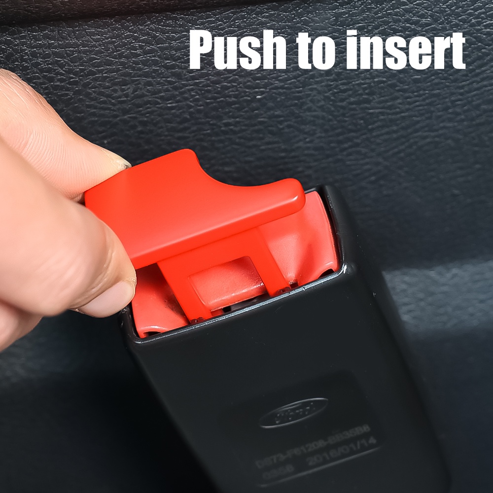 1pc Gesper Sabuk Pengaman Kursi Mobil Universal Belt Alert Peredam Hidden Belt Buckle Clip Metal Tahan Lama Sabuk Extender Insert Auto Interior Aksesoris