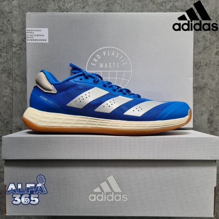 {MentariStore} Sepatu Badminton Adidas Adizero Fastcourt 2.0 - Indoor Shoes Original - Glory Blue 41