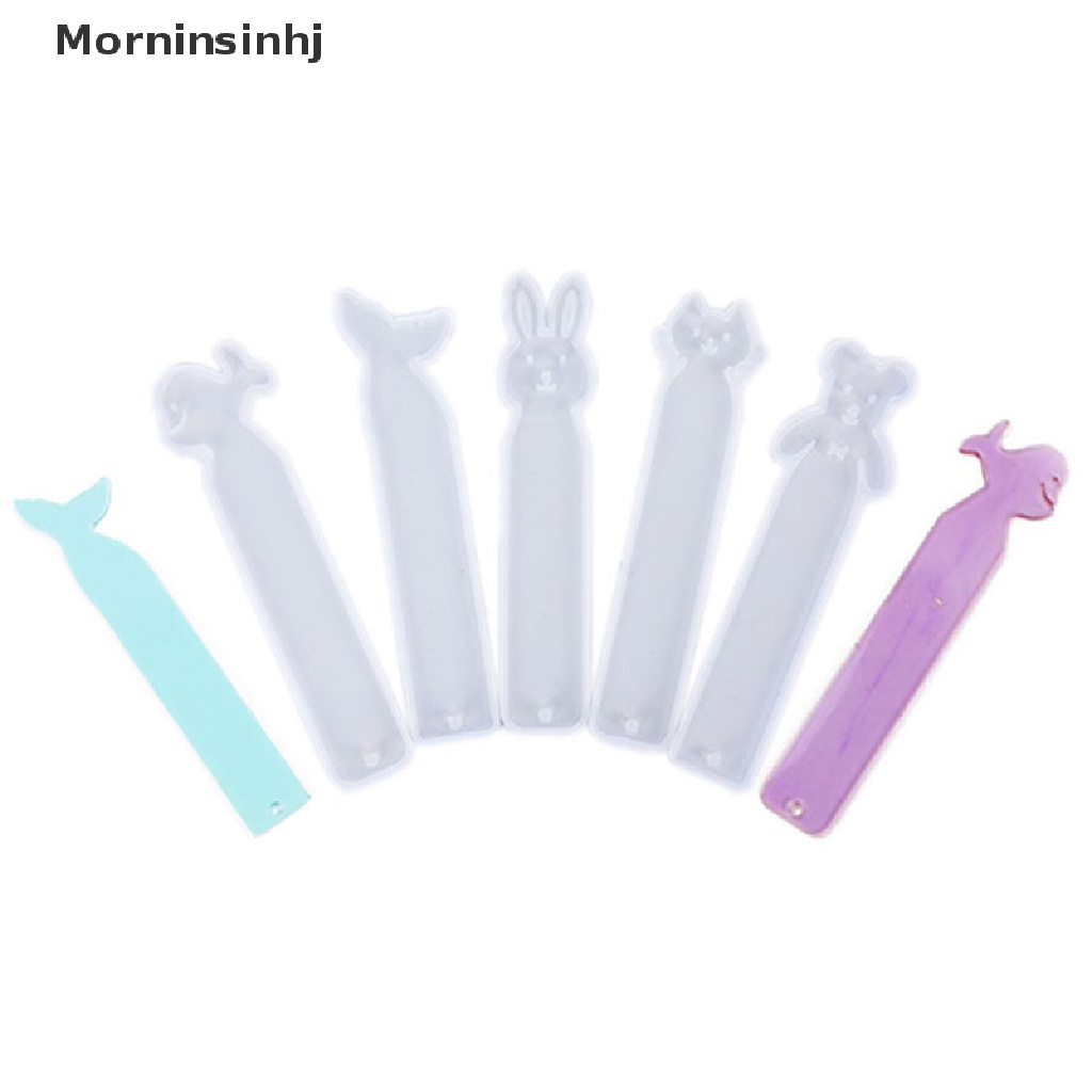 Mornin Resin Bookmark Cetakan Persegi Panjang Animal Silicone Mold DIY Membuat Perhiasan Epoxy id