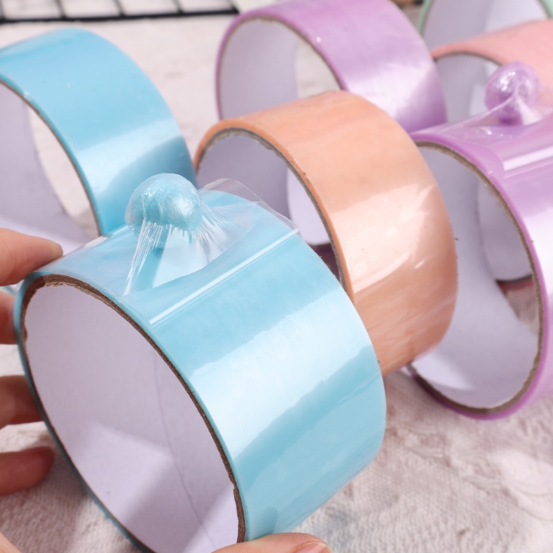 Diy Kreatif Buatan Sendiri Colorful Sticky Ball Tape/Mainan Kaset Pereda Stres Rolling Menarik/Anak Buatan Tangan Tape Dekoratif Alat Peraga Santai