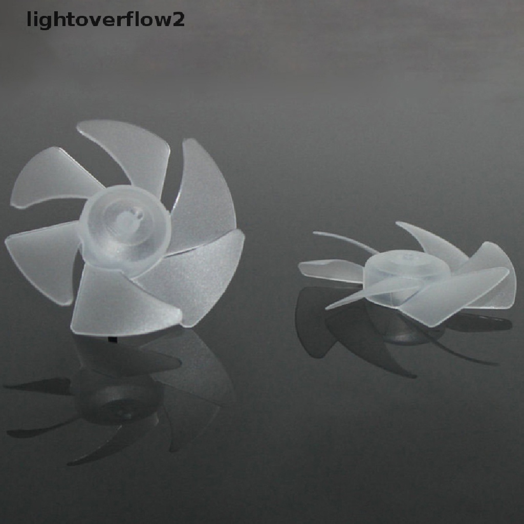 [lightoverflow2] Small Power Mini Plastic Fan Blade six Leaves For Hairdryer Motor Propeller [ID]