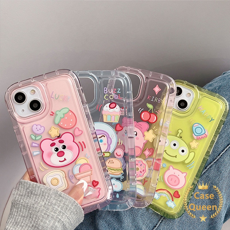 Casing Redmi Note11 10 10s 11s 9 Note11 Note10s Note10 Note9 Redmi 10A 9A 9T A1 9C Nfc10 Toy Story Lucu Soft Tpu Buzz Lightyear Alien Airbag Bening Shockproof Kartun Penutup Belakang