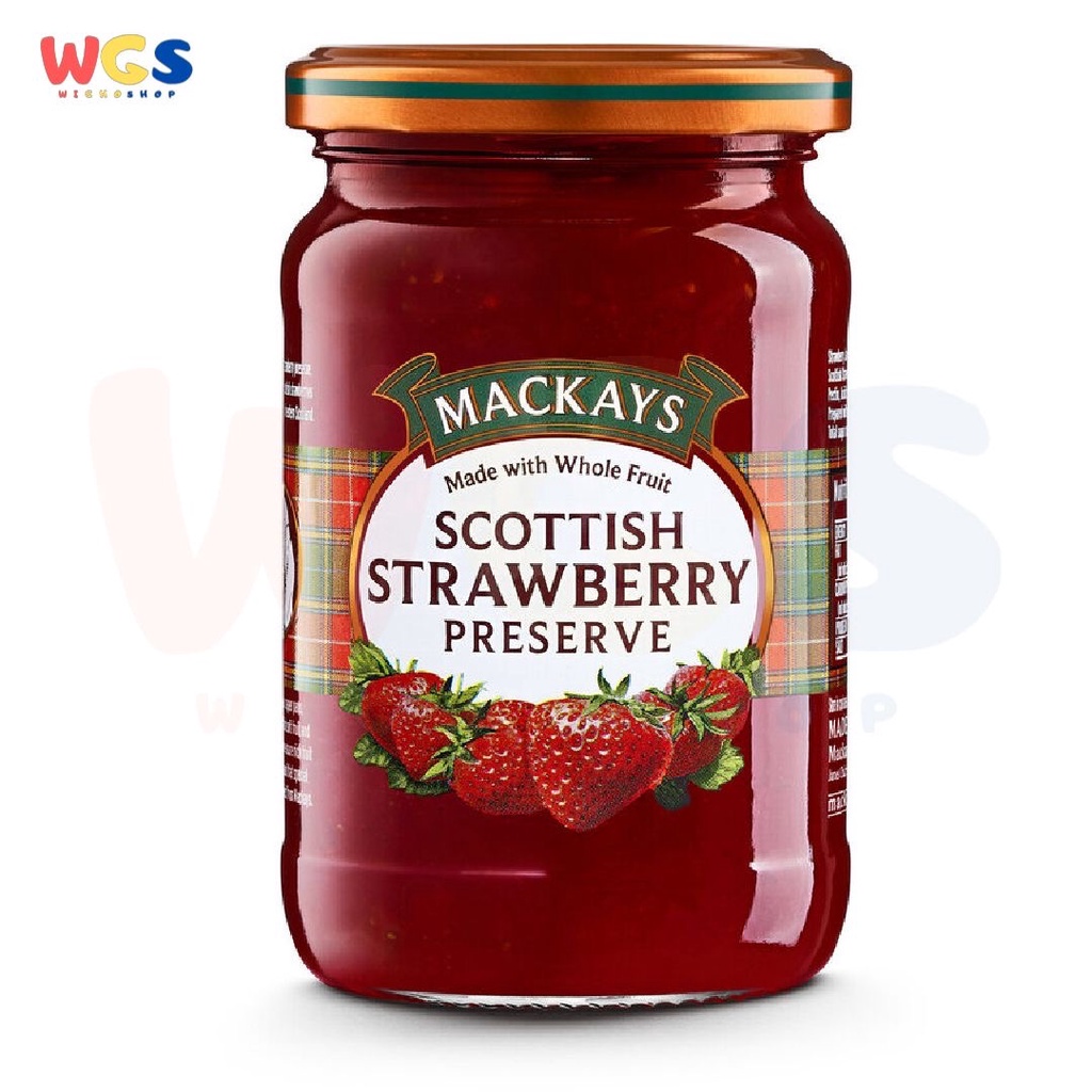 

Mackays Scottish Strawberry Preserve Jam 340g - Selai Stroberi