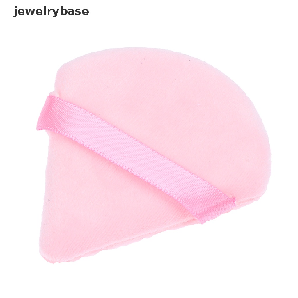 [jewelrybase] Puff Kosmetik Segitiga Velvet Foundation Mini MakeUp Sponge Puffs Alat MakeUp Butik