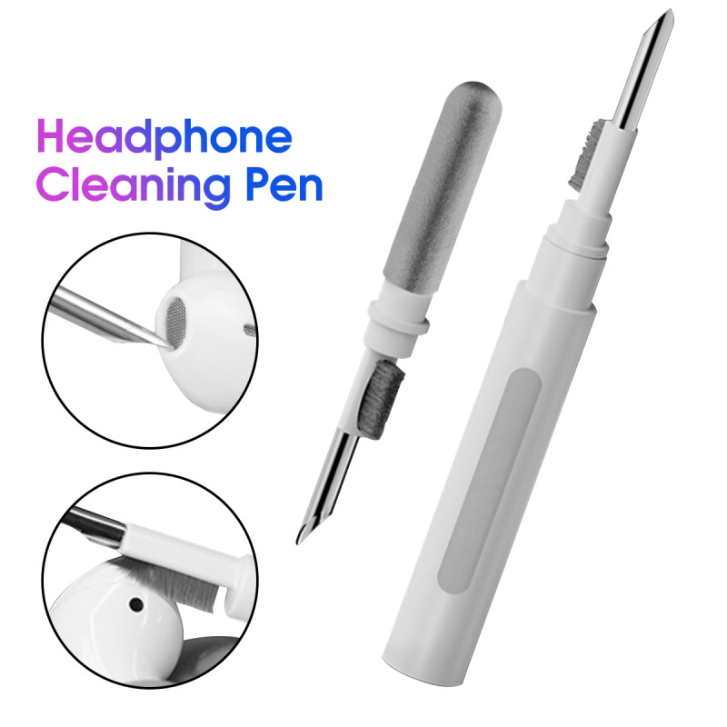 Cleaner Kit Bluetooth Earbuds Cleaning Pen Case Alat Pembersih Sikat Pembersih Headphone - Mudah Dibersihkan [24h ship]