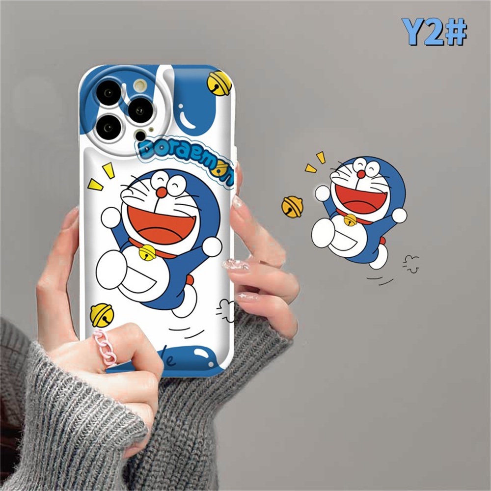 Samsung A14 A04S A04e A13 A03 A03S A12 A21S A50 A50S A30S A20 A10S A52 A10 A11 J6 Plus J7 Prime J7 Pro 3D Vision Doraemon Cat Winnie The Pooh Bear Bantal Angin Soft Case BY