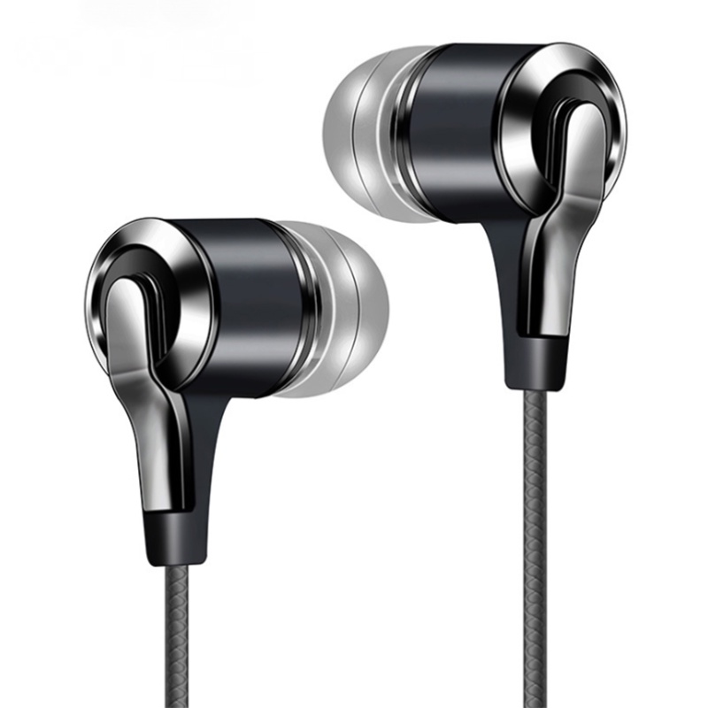 Headphone 3.5mm in-ear 1.2m Kontrol Kabel Headphone Olahraga Huawei Honor smart phone Headphone Kabel Dengan Mikrofon