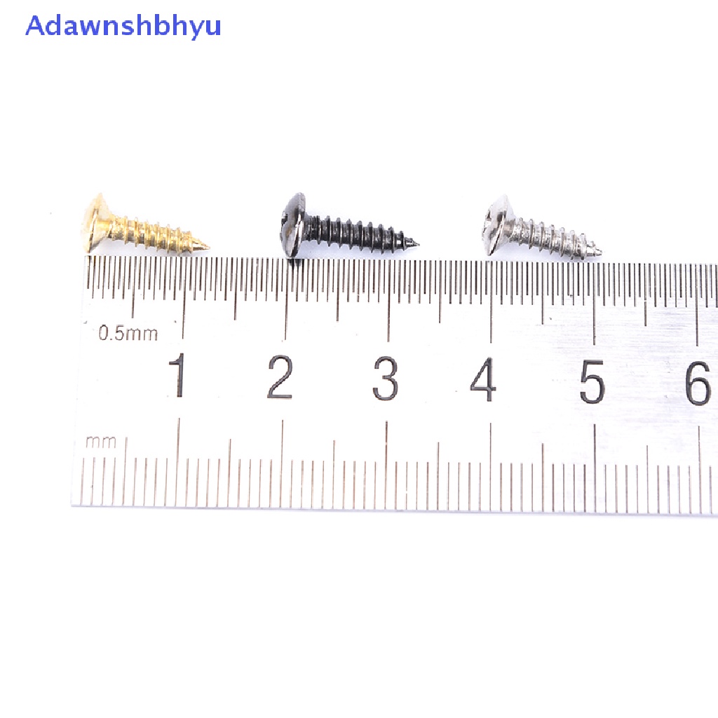 Adhyu 50PCS Sekrup Pickguard Gitar Elektrik 3mm Untuk Pickguards Guitar Back Plates ID