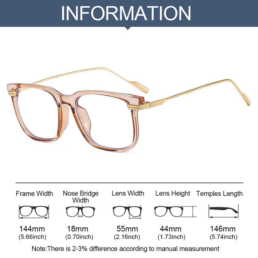 R-flower Anti-Blue Light Kacamata Pria Wanita Portable Tahan Lama Ultra Light Frame