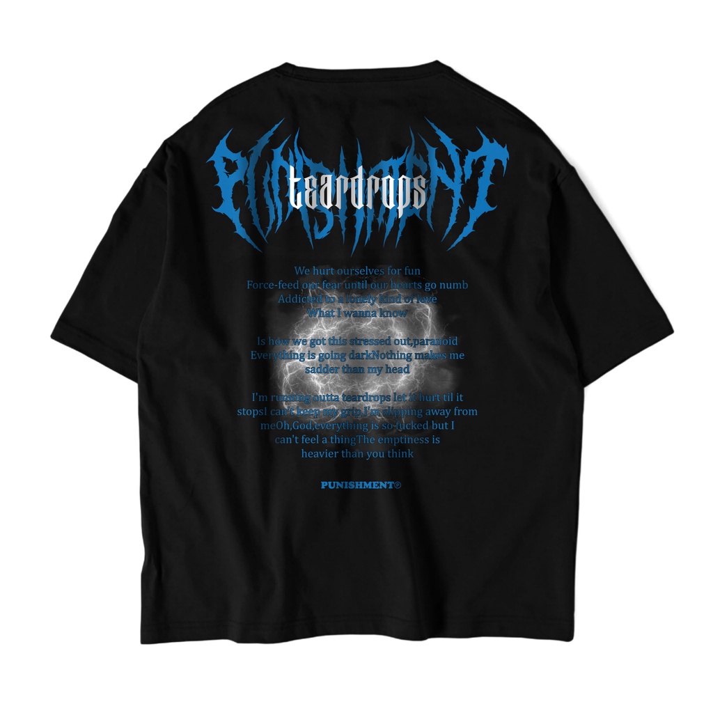 TSHIRT ORIGINAL PUNISHMENT TSHIRT PRIA OVERSIZE UNIFINISHED COTTON 30S