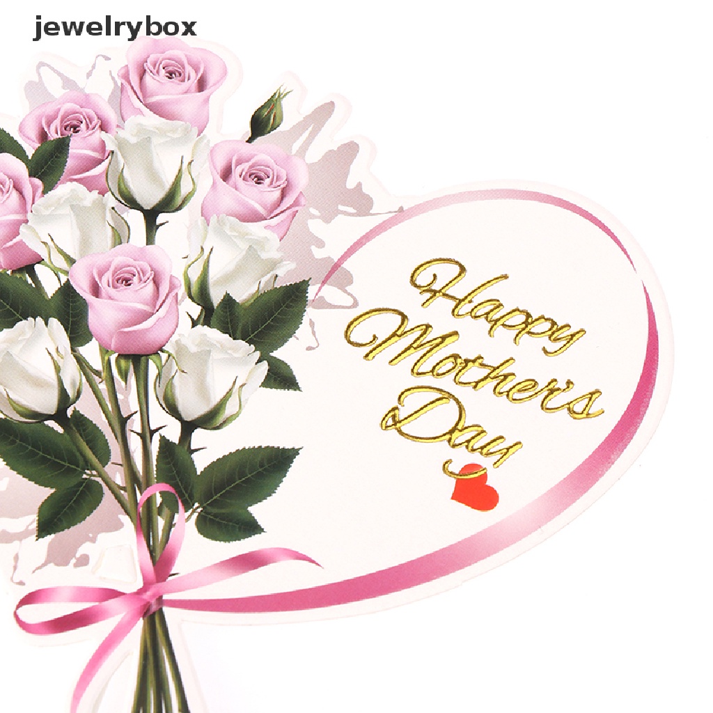 [jewelrybox] Hiasan Cupcake Dessert Bunga Hati Happy Mother's Day Birthday Cake Toppers Butik