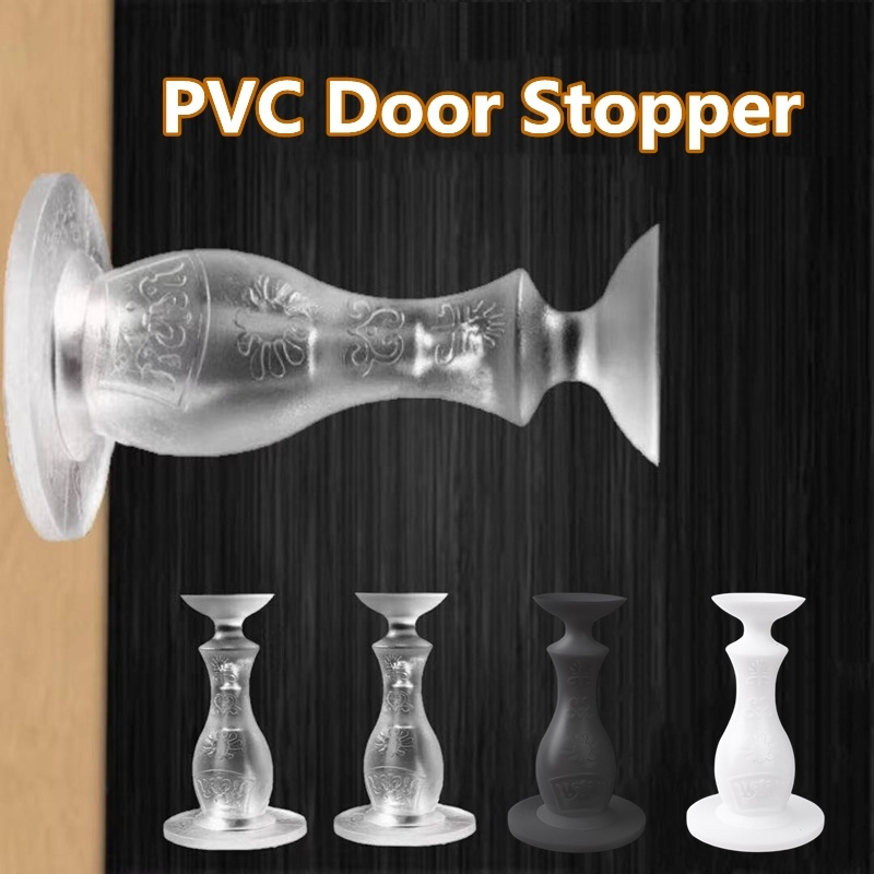 Tanpa Meninju Anti-Tabrakan Door Stopper Pelindung Dinding/Self-adhesive Soft PVC Suction Design Alat Memperbaiki Gagang Pintu