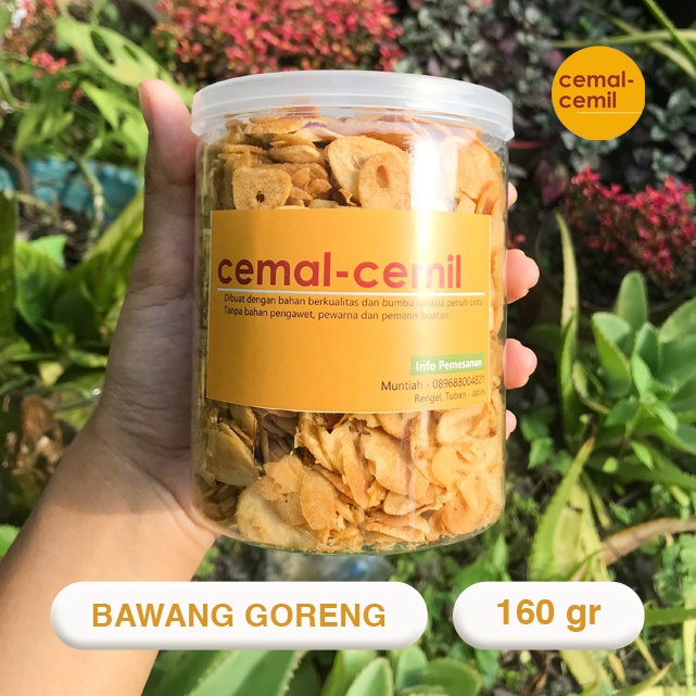 

Terlaris! 160gr Bawang Goreng Garing Kemasan Toples Premium