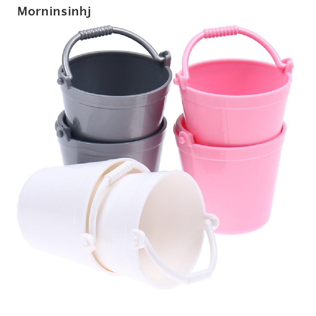 Mornin 2Pcs 1: 12 Bucket Lucu Mini Dekorasi Miniatur Mainan Aksesoris Kamar Dapur id