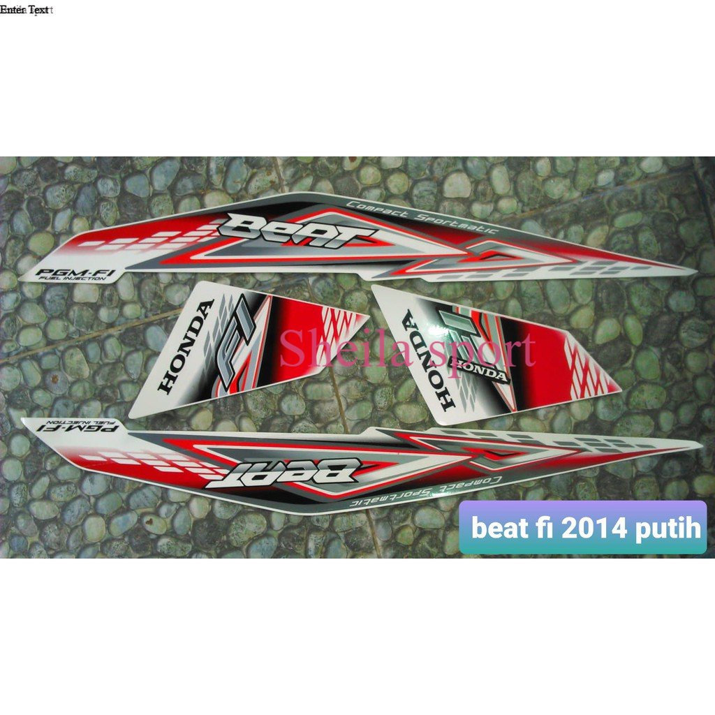 STRIPING STIKER MOTOR BEAT FI 2014