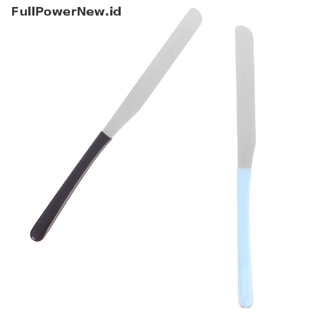 Power Stainless Steel Makeup Toning Spatula Mixing Stick Foundation Alat Pencampur Krim ID