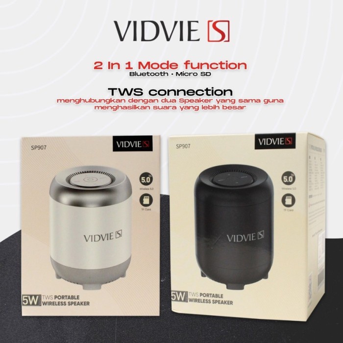 Vidvie S 2in1 Speaker Bluetooth With SD Card Slot SP907 - White