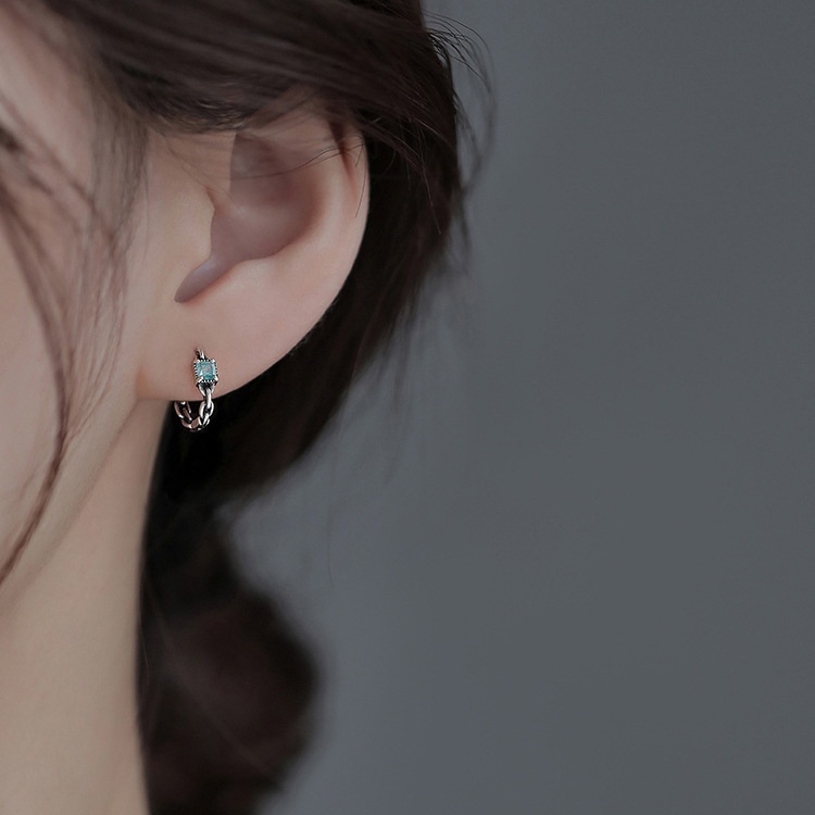 S925 Perak Anting Vintage Premium Desain Kepribadian Ear Studs Perempuan Fashion Earring Hadiah