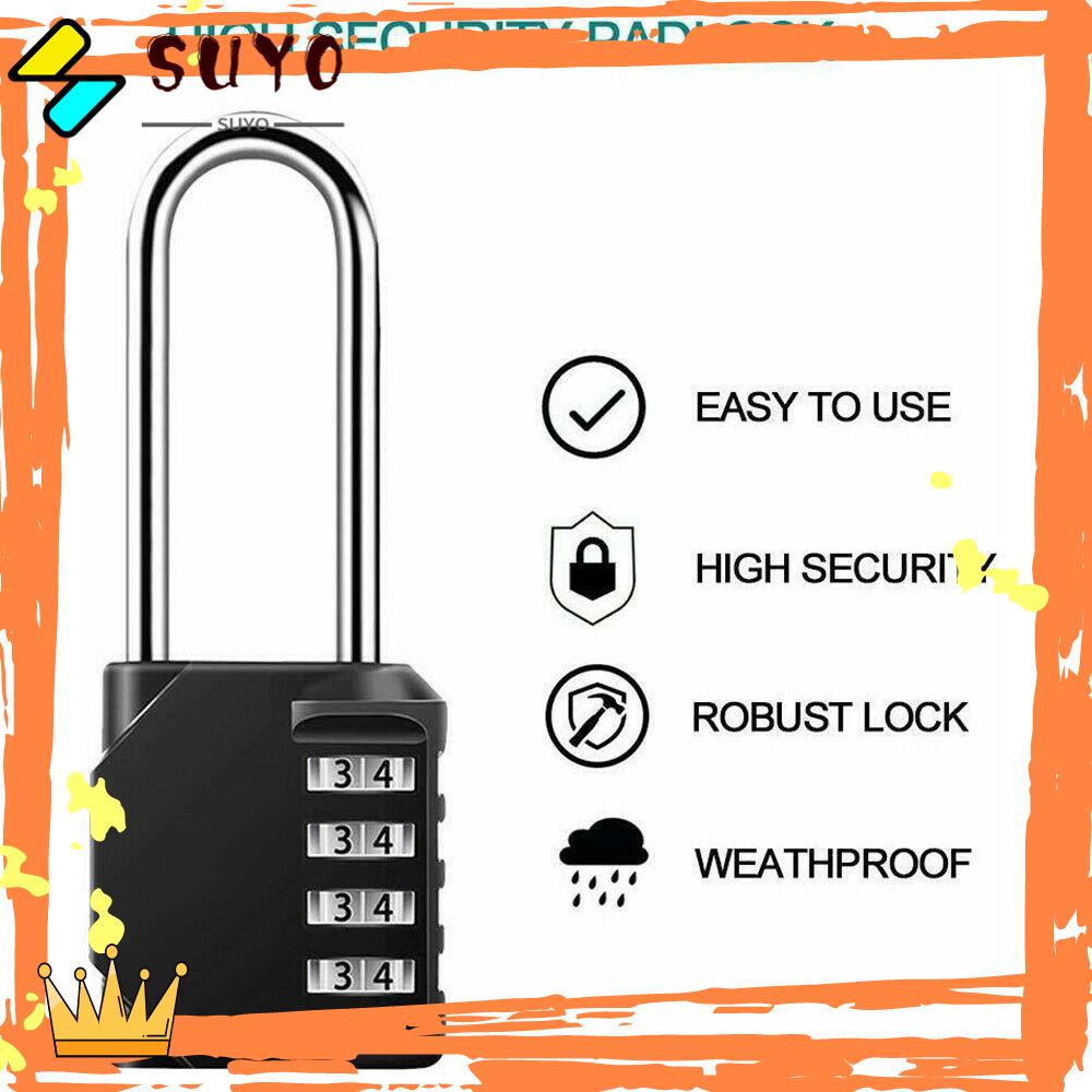 Suyo Kunci Kombinasi Angka 4digit Koper Anti Maling Waterproof Coded Lock